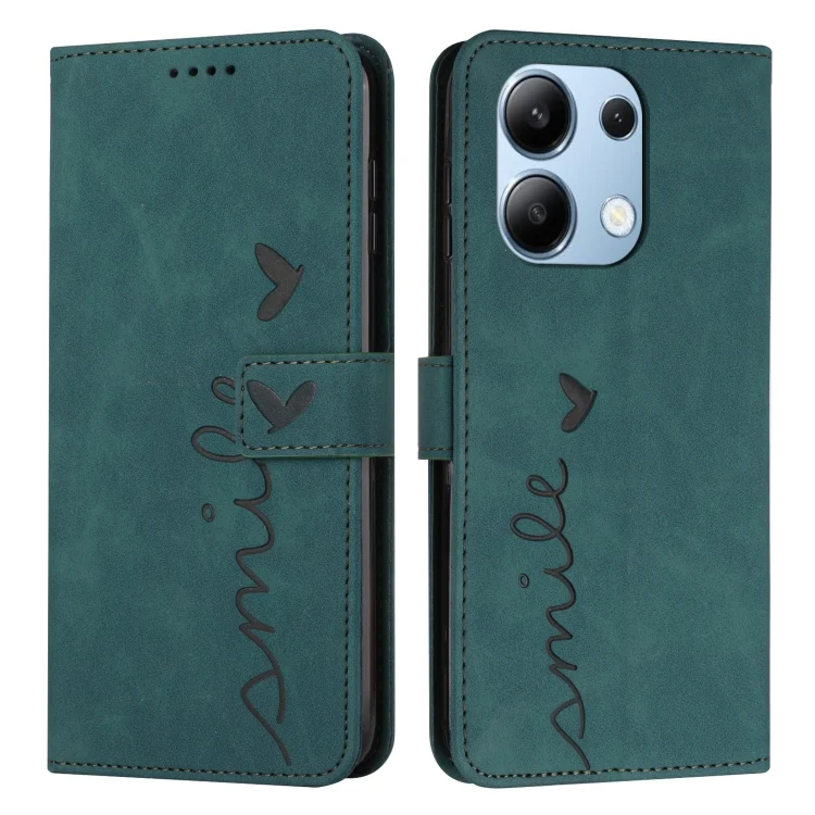 Skin Feel Heart Embossed Leather Phone Case with Long Lanyard, For Xiaomi Redmi Note 13 4G Global, For Xiaomi Redmi K70E, For Xiaomi 14 Ultra, For Xiaomi 14 Pro
