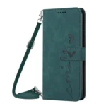 Skin Feel Heart Embossed Leather Phone Case with Long Lanyard, For Xiaomi Redmi Note 13 4G Global, For Xiaomi Redmi K70E, For Xiaomi 14 Ultra, For Xiaomi 14 Pro - Image 2