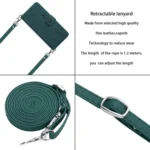 Skin Feel Heart Embossed Leather Phone Case with Long Lanyard, For Xiaomi Redmi Note 13 4G Global, For Xiaomi Redmi K70E, For Xiaomi 14 Ultra, For Xiaomi 14 Pro - Image 7