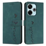 Skin Feel Heart Embossed Leather Phone Case with Long Lanyard, For Xiaomi Redmi 13 4G, For Xiaomi Redmi Turbo 3, For Xiaomi Redmi A3, For Xiaomi Redmi Note 13 Pro 4G Global