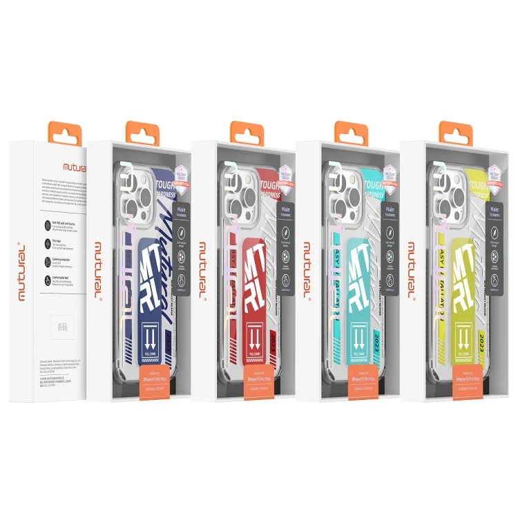 EDA0059224_B2.webp Mutural Wing Flash Series TPU Phone Case with IML Stand, For iPhone 15 Pro Max, For iPhone 15 Pro - Image 3