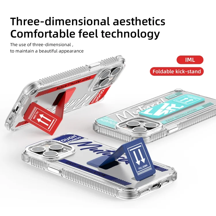 EDA0059224_B3.webp Mutural Wing Flash Series TPU Phone Case with IML Stand, For iPhone 15 Pro Max, For iPhone 15 Pro - Image 4