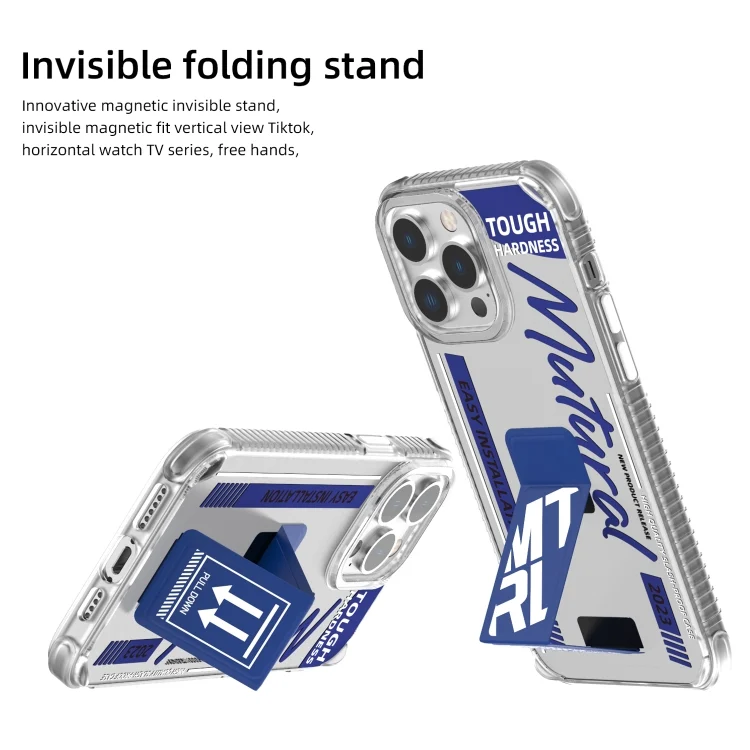 EDA0059224_B6.webp Mutural Wing Flash Series TPU Phone Case with IML Stand, For iPhone 15 Pro Max, For iPhone 15 Pro - Image 7
