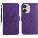 Rhombic Grid Texture Leather Phone Case, For Xiaomi Redmi 13C 5G, For Xiaomi 14 Ultra, For Xiaomi 14 Pro