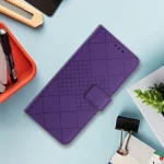 Rhombic Grid Texture Leather Phone Case, For Xiaomi Redmi 13 4G Global / 5G Global, For Xiaomi Redmi A3, For Xiaomi Redmi Note 13 4G Global - Image 2
