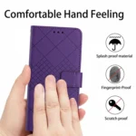 Rhombic Grid Texture Leather Phone Case, For Xiaomi Redmi 13 4G Global / 5G Global, For Xiaomi Redmi A3, For Xiaomi Redmi Note 13 4G Global - Image 5