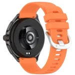 Liquid Glossy Silver Buckle Silicone Watch Band - Image 6