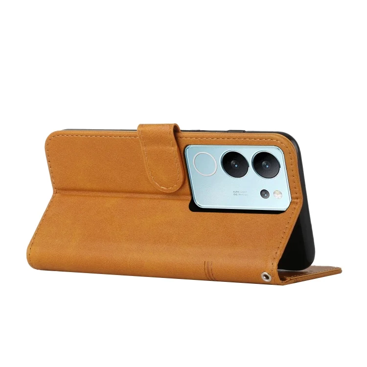 EDA005933701A_3.webp Stitching Calf Texture Buckle Leather Phone Case, For vivo S17 / vivo S17 Pro - Image 4