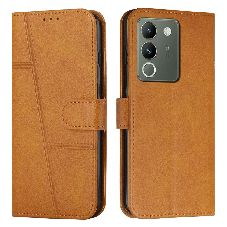 Stitching Calf Texture Buckle Leather Phone Case, For vivo Y200, For vivo Y17s, For vivo Y78 5G / Y36