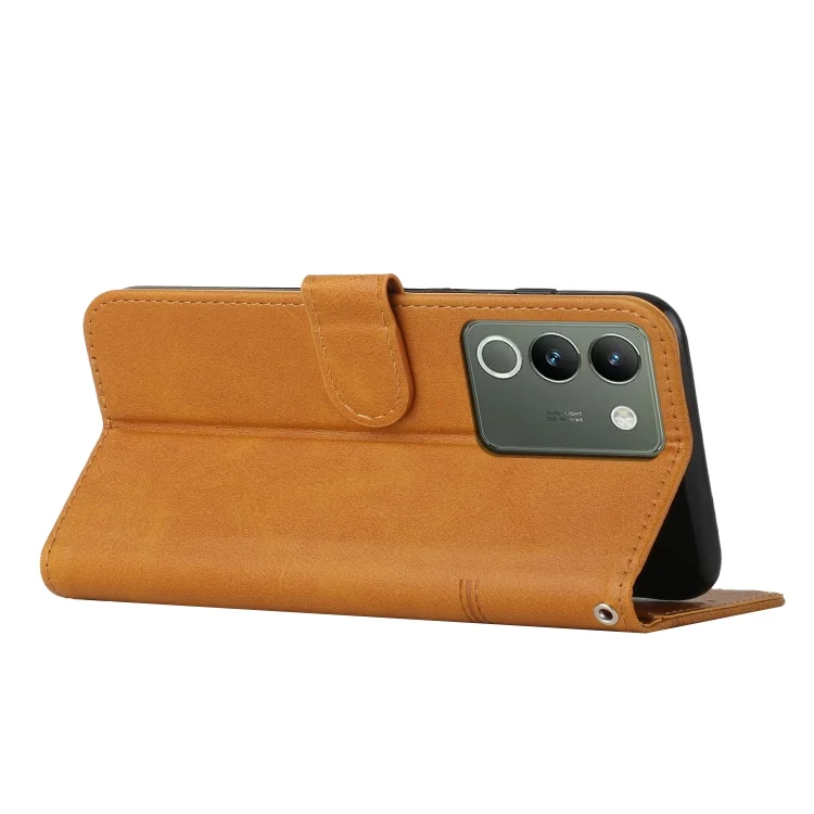 EDA005933704A_2.webp Stitching Calf Texture Buckle Leather Phone Case, For vivo Y200, For vivo Y17s, For vivo Y78 5G / Y36 - Image 3