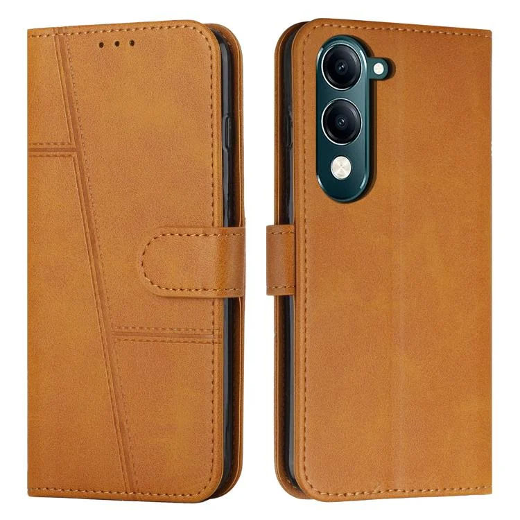 Stitching Calf Texture Buckle Leather Phone Case, For vivo Y29s 5G / Y04 4G, For vivo Y29 4G, For vivo V50 5G Global