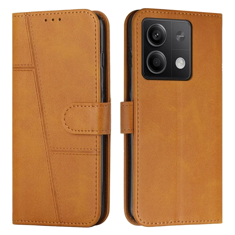 Stitching Calf Texture Buckle Leather Phone Case, For Xiaomi Redmi Note 13, For Xiaomi Redmi 13C, For Xiaomi Redmi Note 13 pro+
