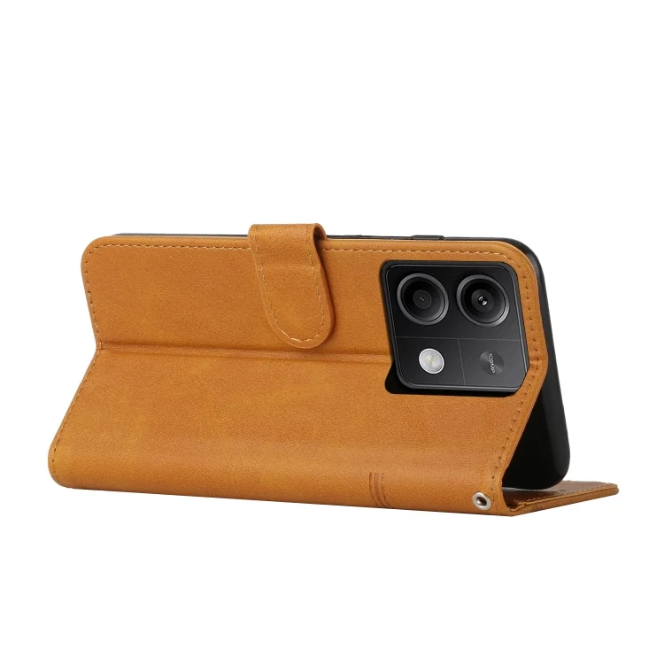 EDA005933903A_3.webp Stitching Calf Texture Buckle Leather Phone Case, For Xiaomi Redmi Note 13, For Xiaomi Redmi 13C, For Xiaomi Redmi Note 13 pro+ - Image 4
