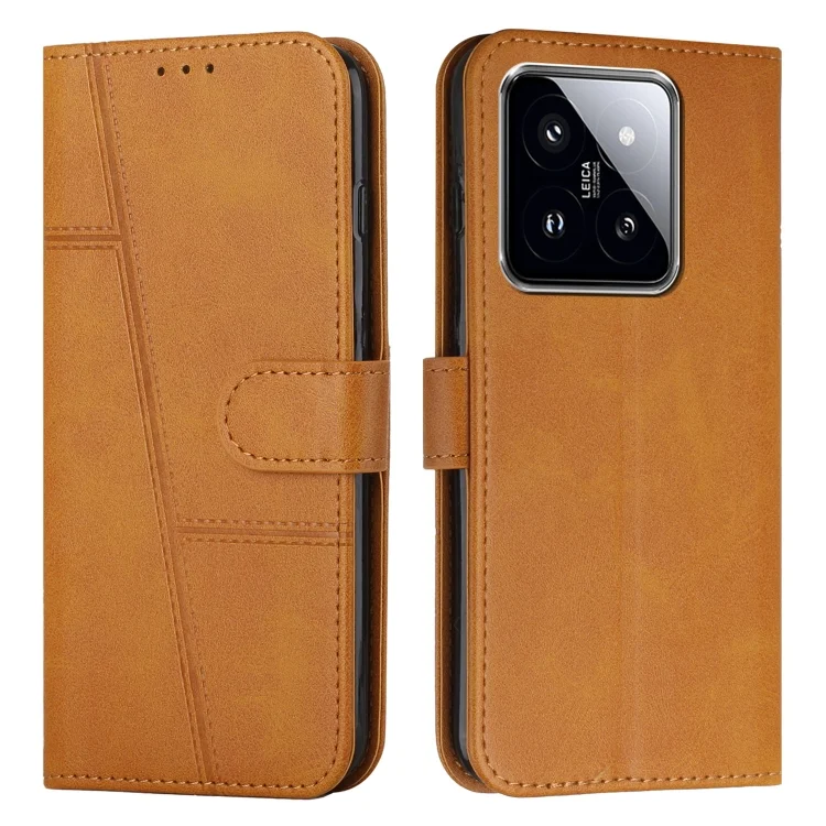 Stitching Calf Texture Buckle Leather Phone Case, For Xiaomi 14 pro, For Xiaomi 13T / Xiaomi 13T Pro, For Xiaomi 14