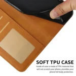 Stitching Calf Texture Buckle Leather Phone Case, For Xiaomi 14 pro, For Xiaomi 13T / Xiaomi 13T Pro, For Xiaomi 14 - Image 7