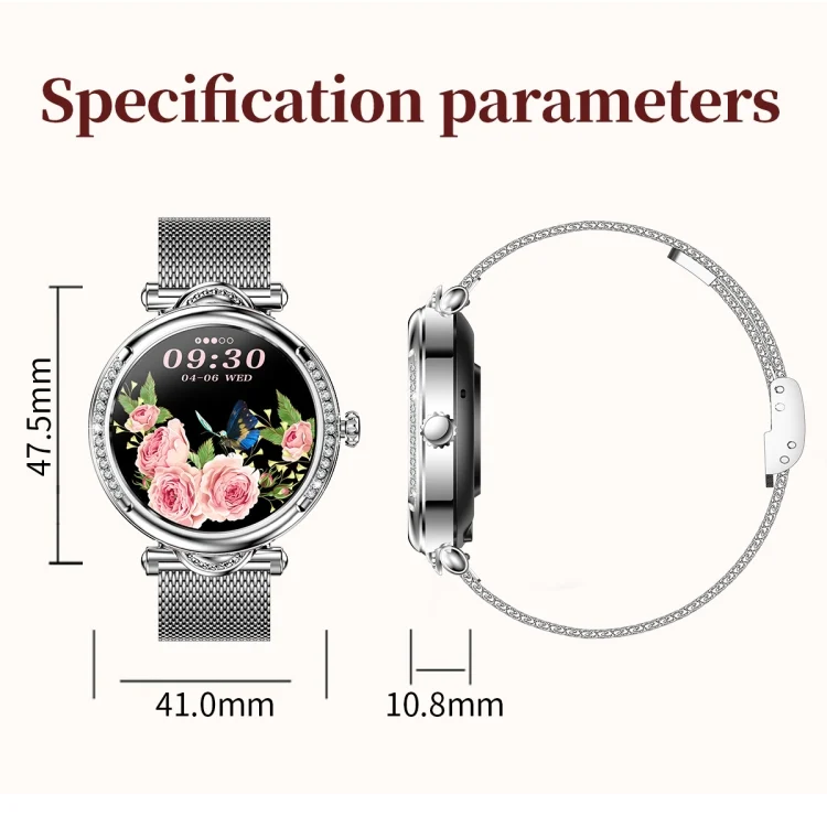 EDA0059452_B11.webp CF32 1.27 inch Screen Lady Smart Watch, Support Female Physiology Monitoring & 100+ Sports Modes - Image 12