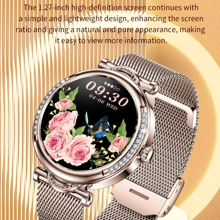 EDA0059452_B2.webp CF32 1.27 inch Screen Lady Smart Watch, Support Female Physiology Monitoring & 100+ Sports Modes - Image 3