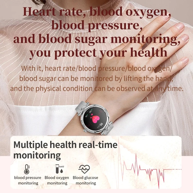 EDA0059452_B4.webp CF32 1.27 inch Screen Lady Smart Watch, Support Female Physiology Monitoring & 100+ Sports Modes - Image 5