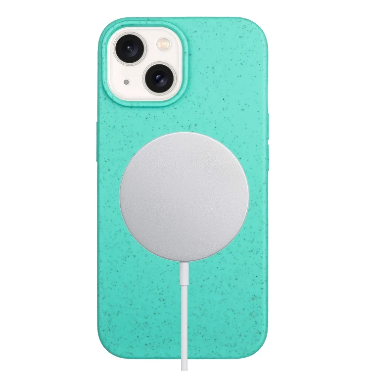 Wheat MagSafe Magnetic Straw Material + TPU Phone Case, For iPhone 15 Plus, For iPhone 15