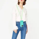 Wheat MagSafe Magnetic Straw Material + TPU Phone Case with Lanyard, For iPhone 15 Pro Max, For iPhone 15 Pro - Image 5