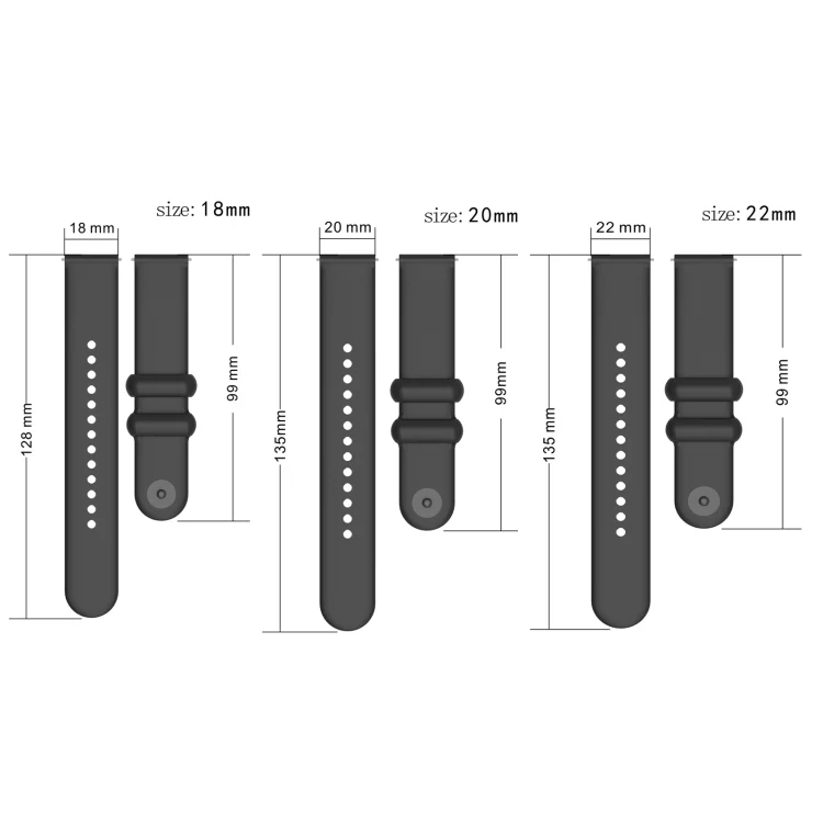 EDA0059587_B1.webp Universal Solid Color Reverse Buckle Silicone Watch Band - Image 2