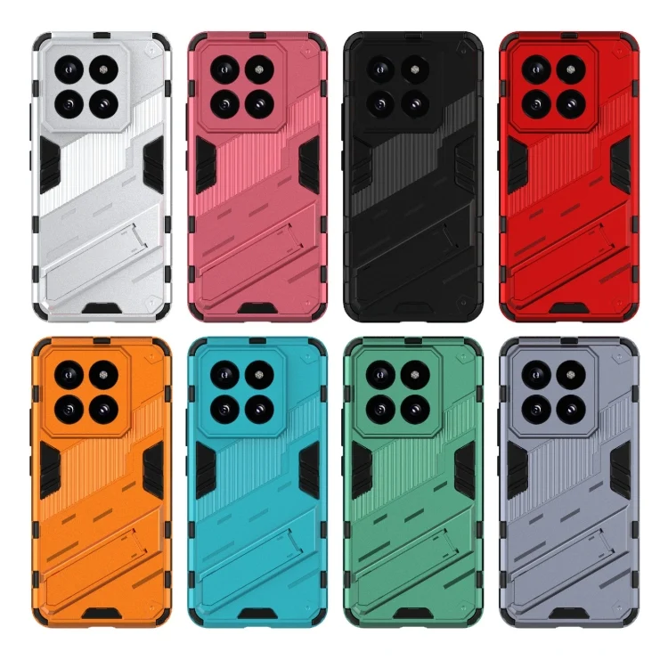 EDA005960701A_5.webp Punk Armor 2 in 1 PC + TPU Phone Case with Holder, For Xiaomi 14 Pro 5G, For Xiaomi 14 5G - Image 6