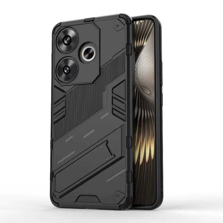 Punk Armor 2 in 1 PC + TPU Phone Case with Holder, For Xiaomi Redmi Turbo 3 5G, For Xiaomi Redmi A3 4G Global