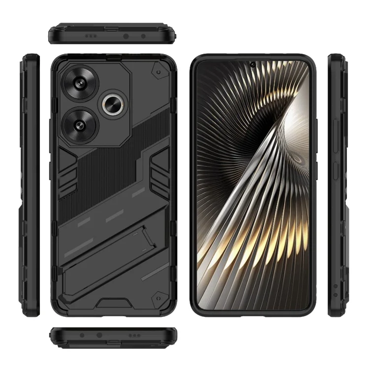 EDA005960709A_2.webp Punk Armor 2 in 1 PC + TPU Phone Case with Holder, For Xiaomi Redmi Turbo 3 5G, For Xiaomi Redmi A3 4G Global - Image 3