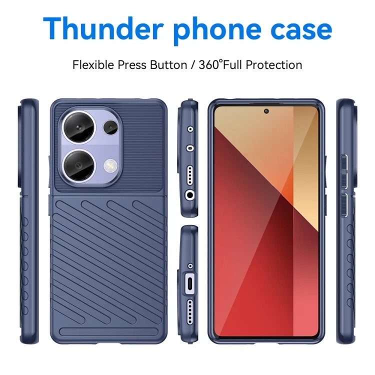 EDA005961210A_1.webp Thunderbolt Shockproof Soft TPU Phone Case, For Xiaomi Redmi Note 13 Pro 4G, For Xiaomi Redmi Note 13 4G, For Xiaomi Poco C65, For Xiaomi 14 Pro, For Xiaomi 14, For Xiaomi Redmi Note 13 5G... - Image 2