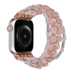 Beaded Diamond Bracelet Watch Band, For Apple Watch Series 8 41mm, For Apple Watch Series 8 45mm, For Apple Watch SE 2022 40mm, For Apple Watch SE 2022 44mm, For Apple Watch Series 7 41mm...