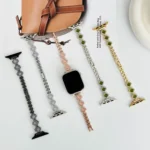 Diamond Four-leaf Clover Metal Chain Watch Band, For Apple Watch Series 3 38mm, For Apple Watch Series 3 42mm, For Apple Watch Series 2 42mm, For Apple Watch Series 2 38mm - Image 4