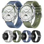 Nylon Hybrid Braid Silicone Watch Band, Size: 22mm - Image 2