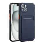 Card Slot Design Shockproof TPU Phone Case, For iPhone 15 Plus