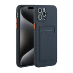 Card Slot Design Shockproof TPU Phone Case, For iPhone 15 Pro
