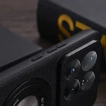 Magnifier Holder Litchi Texture PU Phone Case, For Xiaomi 14 Pro - Image 4