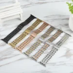 22mm Ultra-thin Five Beads Stainless Steel Watch Band, For Apple Watch SE 2023 44mm, For Apple Watch SE 2023 40mm, For Apple Watch Ultra 2 49mm - Image 4