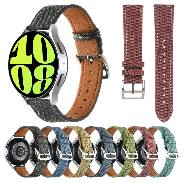 EDA0060025_B1.webp Universal Denim Leather Buckle Watch Band - Image 2