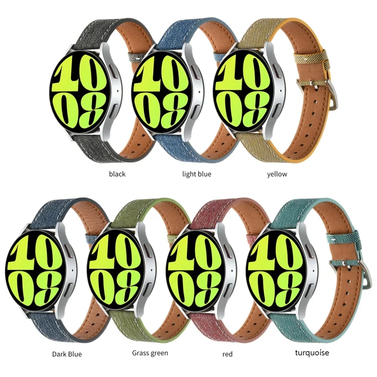 EDA0060025_B2.webp Universal Denim Leather Buckle Watch Band - Image 3
