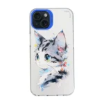 Cartoon Animal Graffiti PC + TPU Phone Case, For iPhone 15, For iPhone 14 Plus, For iPhone 14