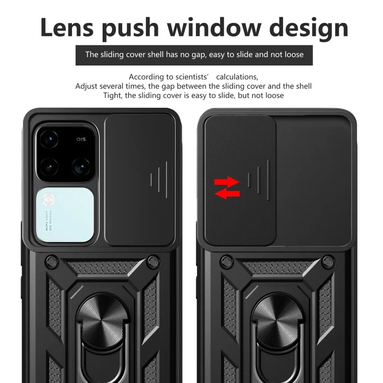 EDA006010805A_3.webp Sliding Camera Cover Design TPU+PC Phone Case, For vivo V30 / V30 Pro, For vivo V29e Southeast Asian / Y200 5G - Image 4