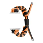 Paracord Fishtail Braided Silicone Bead Watch Band, For Apple Watch Series 7 45mm