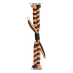 Paracord Fishtail Braided Silicone Bead Watch Band, For Apple Watch Series 7 45mm - Image 5
