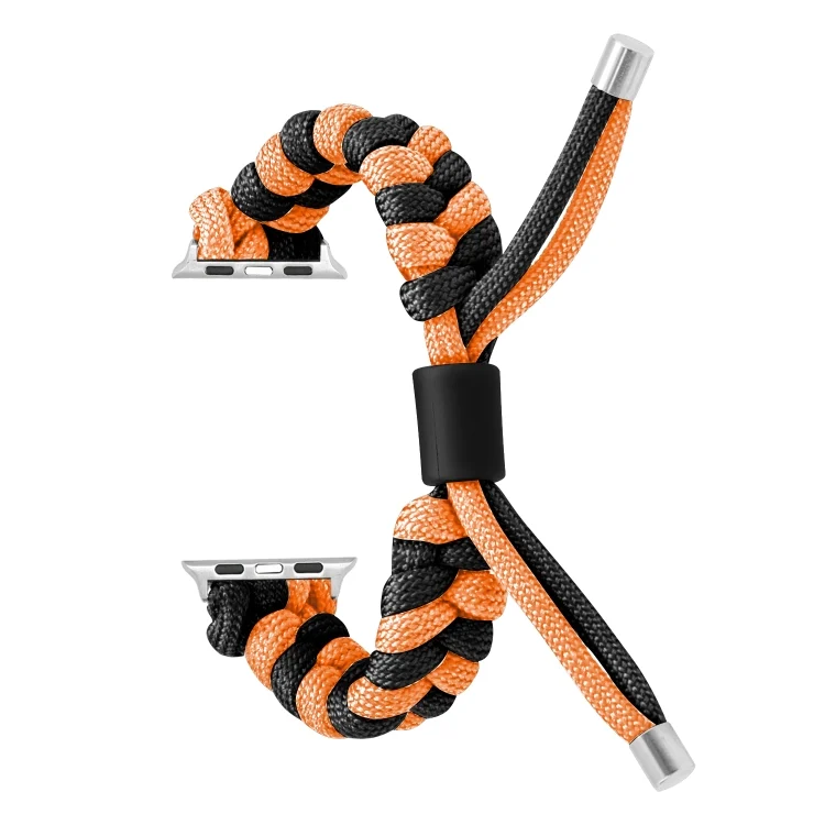 EDA006016413A_1.webp Paracord Fishtail Braided Silicone Bead Watch Band, For Apple Watch SE 40mm - Image 4