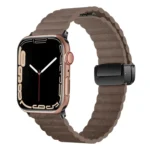 Water Ripple Magnetic Folding Buckle Watch Band, Style: Bold Version, For Apple Watch Ultra 49mm