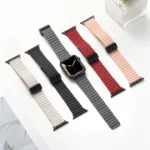 Water Ripple Magnetic Folding Buckle Watch Band, Style: Bold Version, For Apple Watch Series 9 45mm - Image 3
