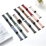 Water Ripple Magnetic Folding Buckle Watch Band, Style: Bold Version, For Apple Watch Series 9 45mm - Image 4