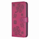 Four-leaf Embossed Leather Phone Case, For Xiaomi Redmi Note 13 Pro+ 5G, For Xiaomi Redmi Note 13 Pro 5G, For Xiaomi 13T - Image 2