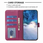 Four-leaf Embossed Leather Phone Case, For Xiaomi 11T / 11T Pro, For Xiaomi Redmi Note 10 5G, For Xiaomi Mi 11 Lite - Image 5