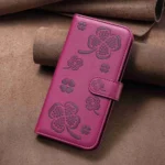 Four-leaf Embossed Leather Phone Case, For Xiaomi 11T / 11T Pro, For Xiaomi Redmi Note 10 5G, For Xiaomi Mi 11 Lite - Image 7