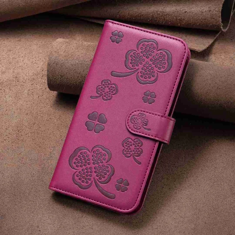EDA006021937A_6.webp Four-leaf Embossed Leather Phone Case, For Xiaomi Redmi Note 8 Pro - Image 7